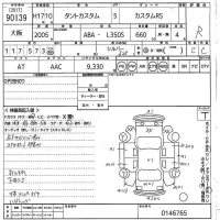 Daihatsu TANTO лот № 90139 оценка R  с аукциона в Японии 10