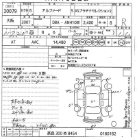 Toyota ALPHARD лот № 30079 оценка R  с аукциона в Японии 10