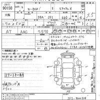Honda N BOX SLASH лот № 90150 оценка 3.5  с аукциона в Японии 10