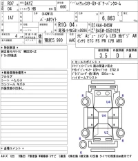 Nissan DAYZ лот № 3093 оценка 3.5  с аукциона в Японии 5