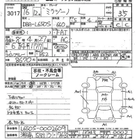 Daihatsu MIRA лот № 3017 оценка 3.5  с аукциона в Японии 10