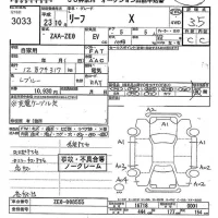Nissan LEAF лот № 3033 оценка 3.5  с аукциона в Японии 11