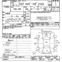 Honda LIFE лот № 7080 оценка 3  с аукциона в Японии 4