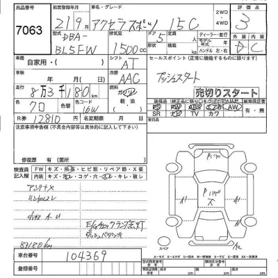 Mazda AXELA  с аукциона в Японии
