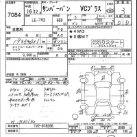 Subaru SAMBAR лот № 7084 оценка 3  с аукциона в Японии 4