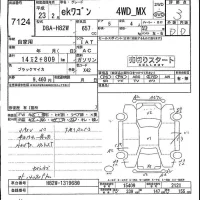 Mitsubishi EK WAGON лот № 7124 оценка 3  с аукциона в Японии 4
