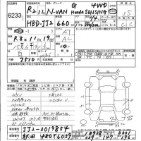 Honda N VAN лот № 6233 оценка 3.5  с аукциона в Японии 5