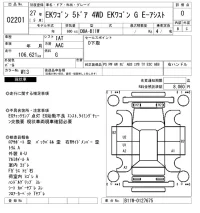 Mitsubishi EK WAGON лот № 2201 оценка 0  с аукциона в Японии 7