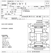 Mitsubishi EK WAGON лот № 1088 оценка 3.5  с аукциона в Японии 8