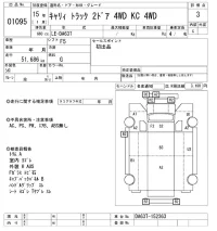 Suzuki CARRY TRUCK лот № 1095 оценка 3  с аукциона в Японии 8