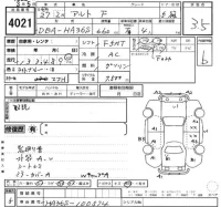 Suzuki ALTO лот № 4021 оценка 3.5  с аукциона в Японии 2