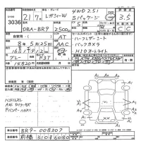 Subaru LEGACY лот № 3036 оценка R  с аукциона в Японии 7
