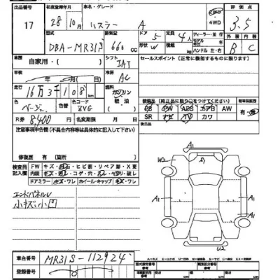 Suzuki HUSTLER  с аукциона в Японии