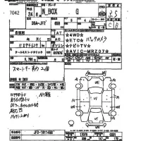 Honda N BOX лот № 7042 оценка 3.5  с аукциона в Японии 2