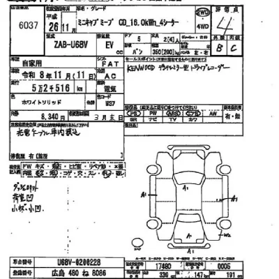 Mitsubishi MINICAB MIEV  с аукциона в Японии