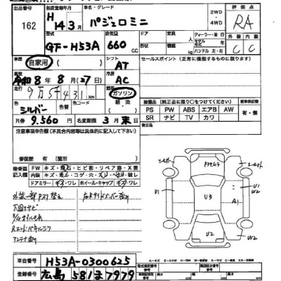 Mitsubishi PAJERO MINI  с аукциона в Японии