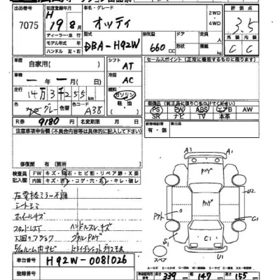 Nissan OTTI  с аукциона в Японии