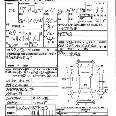 Suzuki EVERY WAGON  с аукциона в Японии