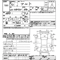 Suzuki ALTO лот № 7080 оценка R  с аукциона в Японии 2