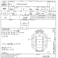 Honda ACTY TRUCK лот № 80037 оценка 3.5  с аукциона в Японии 8