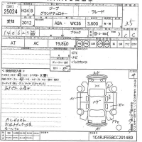 Chrysler JEEP GRAND CHEROKEE лот № 25024 оценка 3.5  с аукциона в Японии 10