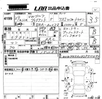 Volkswagen GOLF VARIANT лот № 4199 оценка 3.5  с аукциона в Японии 5