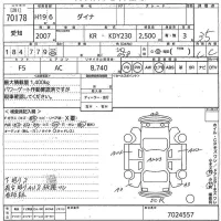 Toyota DYNA лот № 70178 оценка 3.5  с аукциона в Японии 8