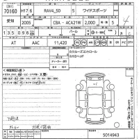 Toyota RAV4 лот № 70160 оценка 4  с аукциона в Японии 10