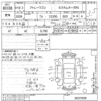 Daihatsu Atrai Wagon лот № 80108 оценка 3.5  с аукциона в Японии 10