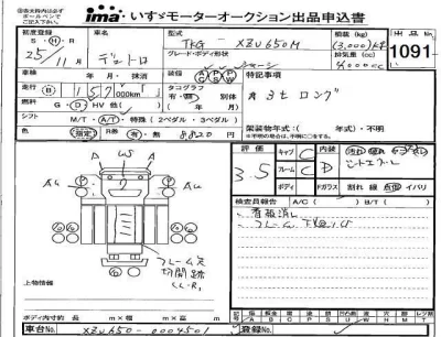 Hino DUTRO  с аукциона в Японии