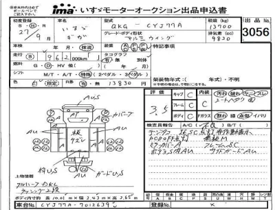 Isuzu TRUCK  с аукциона в Японии