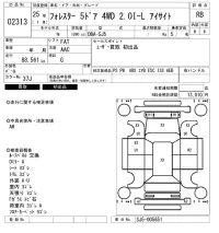 Subaru FORESTER лот № 2313 оценка RB  с аукциона в Японии 6