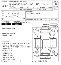 Nissan CARAVAN VAN лот № 2187 оценка RB  с аукциона в Японии 6