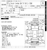 Honda FIT SHUTTLE лот № 43149 оценка RA  с аукциона в Японии 10