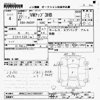 Volkswagen UP лот № 4 оценка 3.5  с аукциона в Японии 7