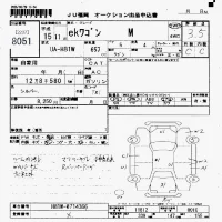Mitsubishi EK WAGON лот № 8051 оценка 3.5  с аукциона в Японии 7