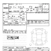 Suzuki WAGON R лот № 3083 оценка -  с аукциона в Японии 5