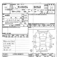 Daihatsu TANTO лот № 1166 оценка 3.5  с аукциона в Японии 7
