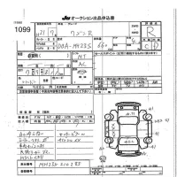 Suzuki WAGON R лот № 1099 оценка R  с аукциона в Японии 7