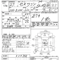 Mitsubishi EK WAGON лот № 174 оценка 3.5  с аукциона в Японии 2