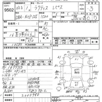 Toyota RACTIS лот № 9502 оценка 3  с аукциона в Японии 7