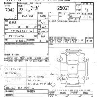 Nissan FUGA лот № 7042 оценка 4  с аукциона в Японии 7