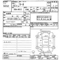 Nissan MARCH лот № 5032 оценка 3.5  с аукциона в Японии 9