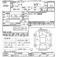 Nissan NOTE лот № 2092 оценка 3.5  с аукциона в Японии 9