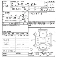 Nissan ROOX лот № 7105 оценка 3.5  с аукциона в Японии 9