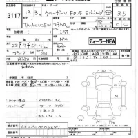 Toyota KLUGER лот № 3117 оценка 3.5  с аукциона в Японии 6