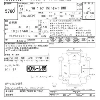 Volkswagen GOLF лот № 5760 оценка 3.5  с аукциона в Японии 4
