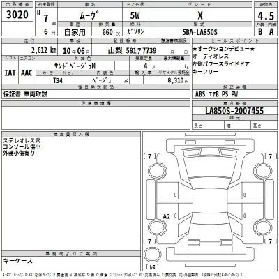Daihatsu MOVE  с аукциона в Японии