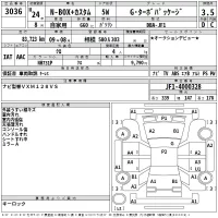 Honda N BOX PLUS лот № 3036 оценка 3.5  с аукциона в Японии 2