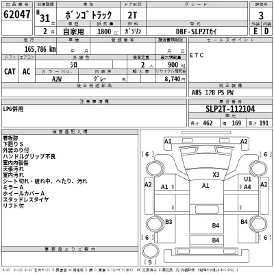 Mazda BONGO  с аукциона в Японии